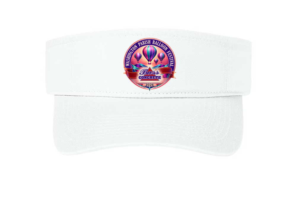 White Visor with logo