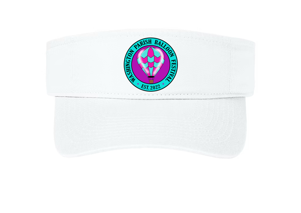 White Visor with logo